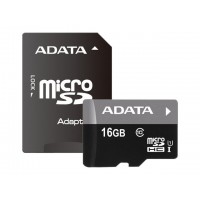  Atmiņas karte ADATA microSD 16GB (UHS-I Class 10) + SD adapter 